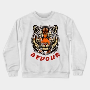 Devour tiger head Crewneck Sweatshirt